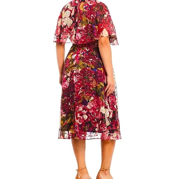 Maison Tara Formal Floral Midi Dress 18W - Picture 2 of 6